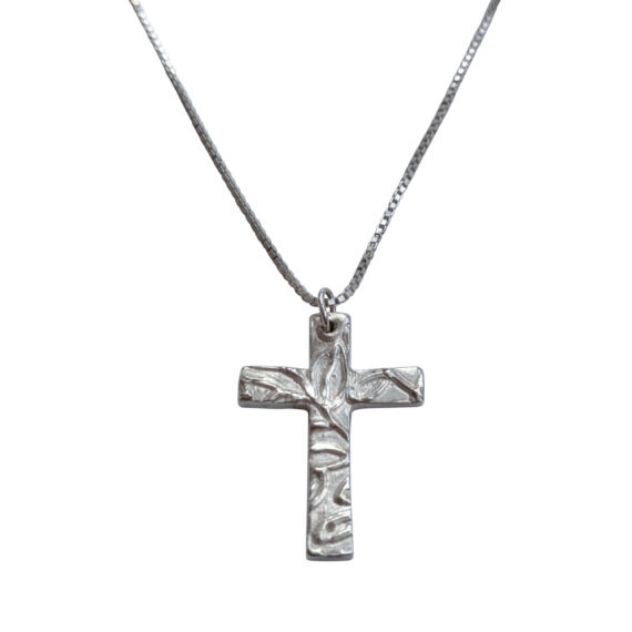 Handmade 999 ‘Ancient Style’ Cross Pendant with a 925 chain