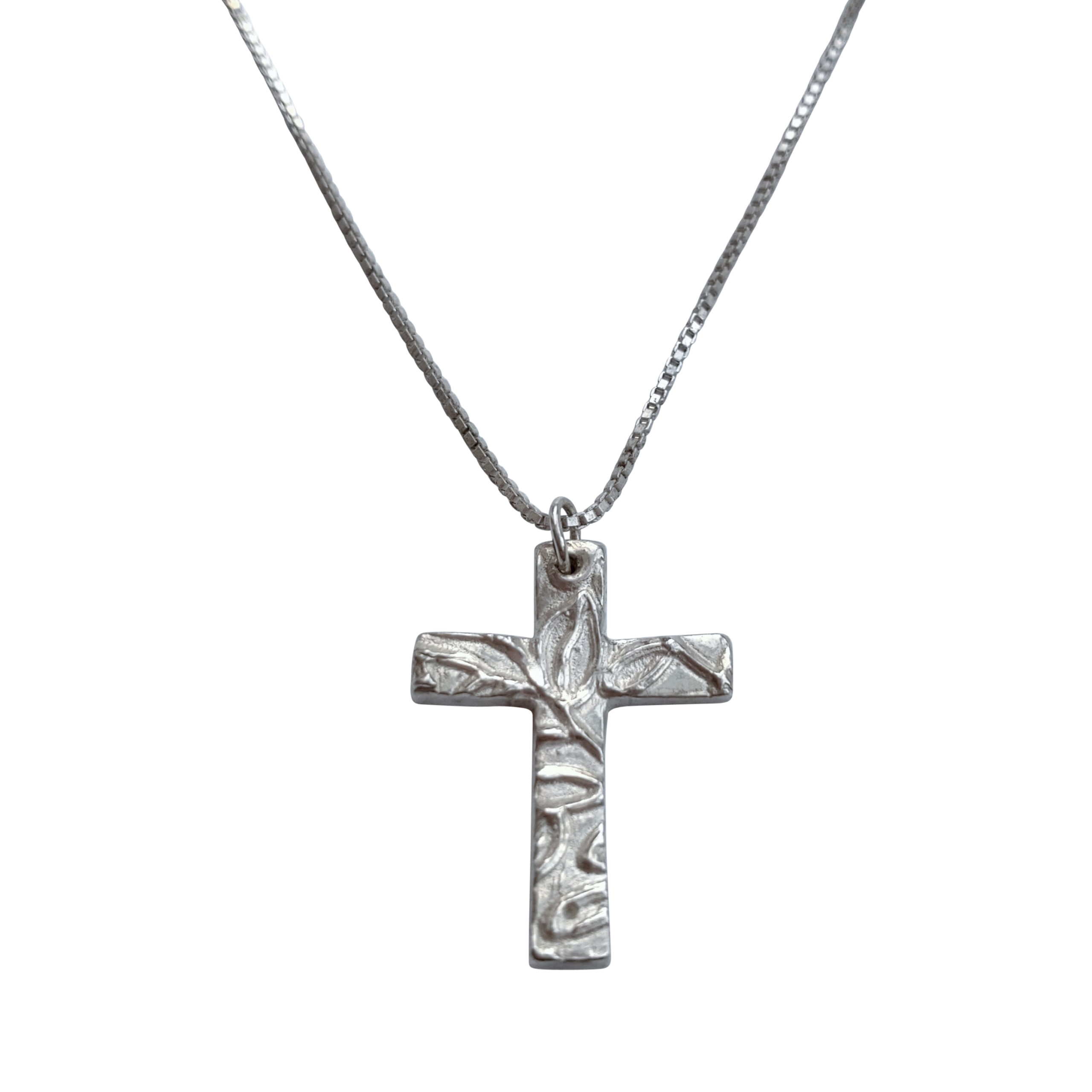 Handmade 999 ‘Ancient Style’ Cross Pendant with a 925 chain Handmade