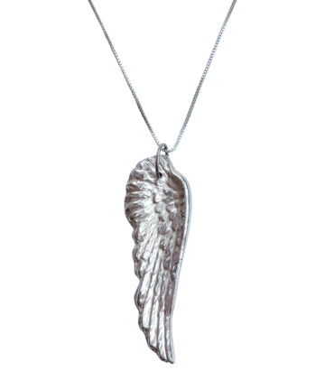 Handmade 999 Angel Feather Pendant with a 925 chain handmade fever