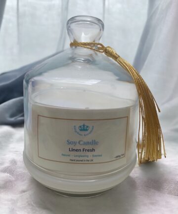 Linen Fresh Fragrance Candle handmade fever