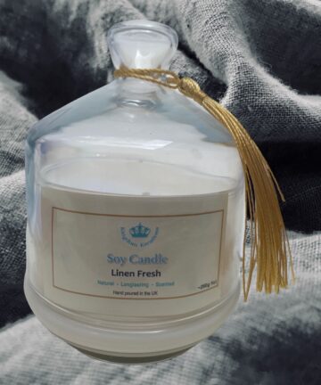 Linen Fresh Fragrance Candle handmade fever