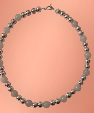 Natural Pink Hematite Stone beads with Rose quarts gemstone beads necklace handmade fever