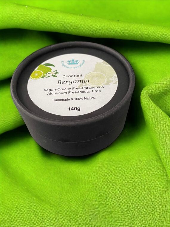 100% Natural Handmade Deodorant with Bergamot Essential Oil