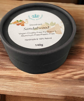 100% Natural Handmade Deodorant with Sandalwood Essential Oil for MEN