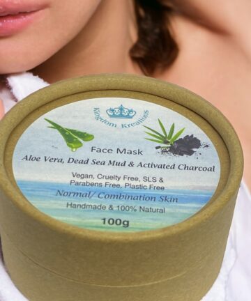 100% Natural Face Mask: Aloe Vera, Dead Sea Mud and Activated Charcoal