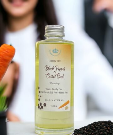 Bath/Message Body Oil Black Pepper & Carrot Seed