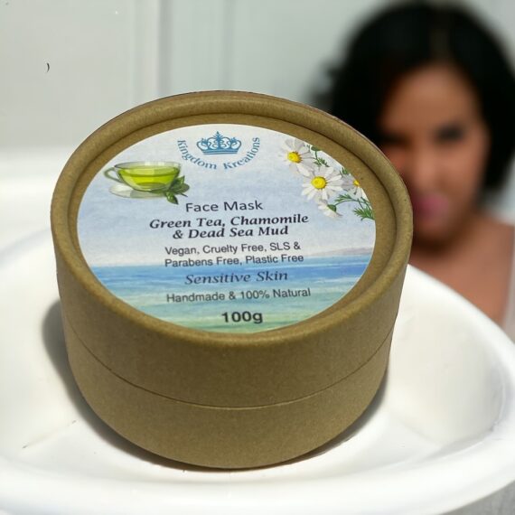 100% Natural Face Mask Green Tea, Chamomile and Dead Sea Mud face mask
