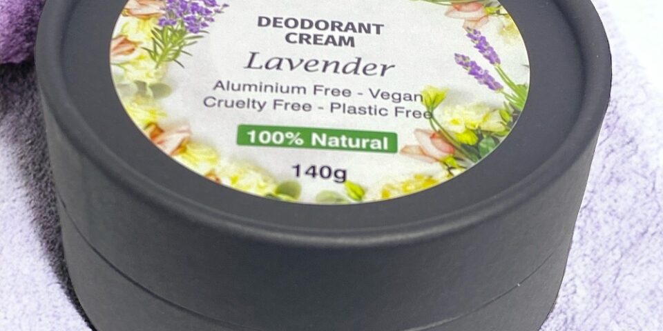 100% Natural Handmade Deodorant with Lavender Essential Oil