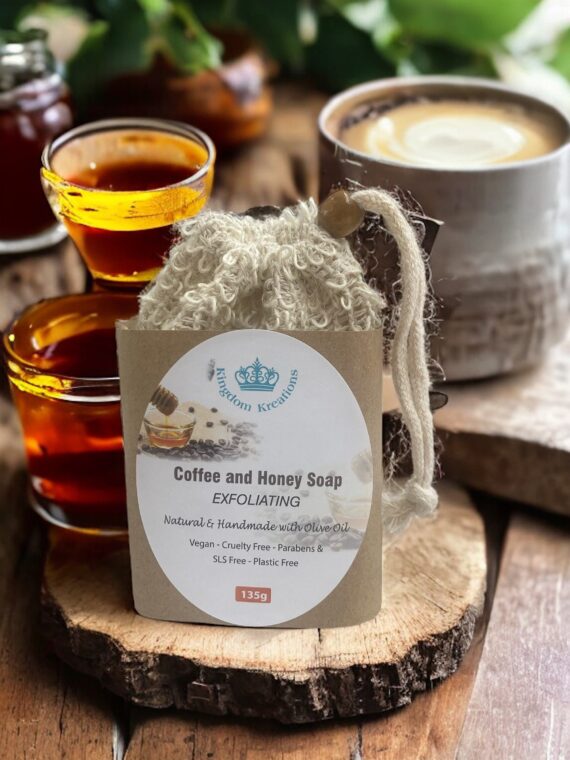 Handmade Olive Soap with Coffee and Honey - EXFOLIATING