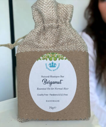 Natural Handmade Shampoo bar Bergamot Essential Oil for Normal Hair
