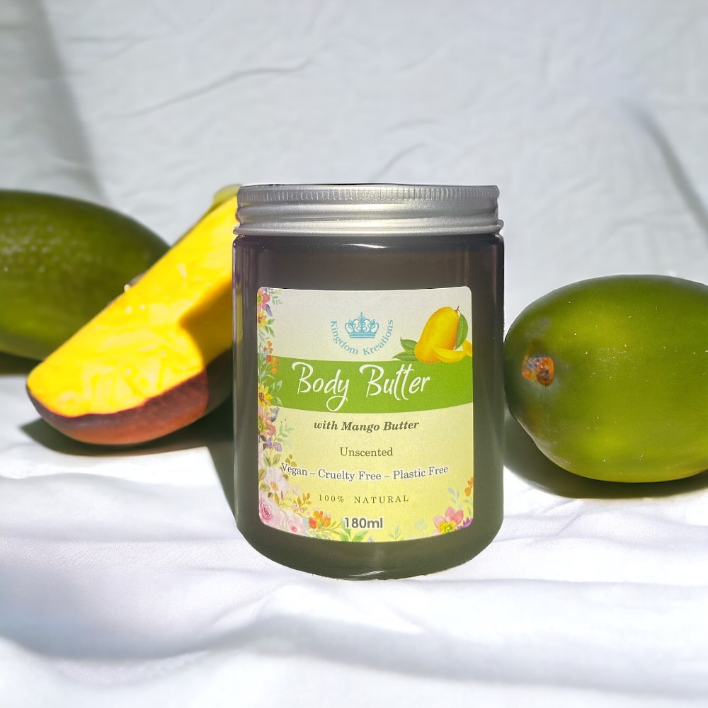 Body-Butter-Unscented Handmade Body Butter with Mango Seed Butter