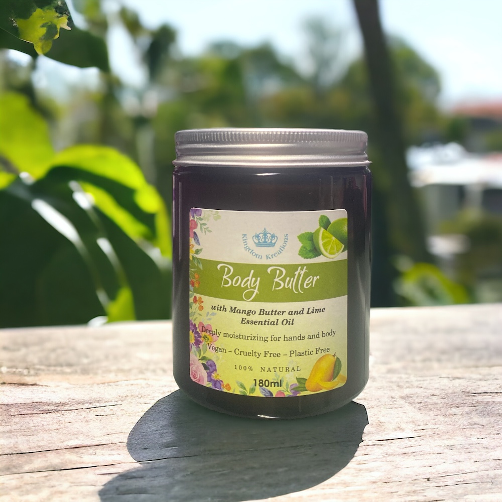 Mango-Butter-Lime Handmade Body Butter with Mango Butter