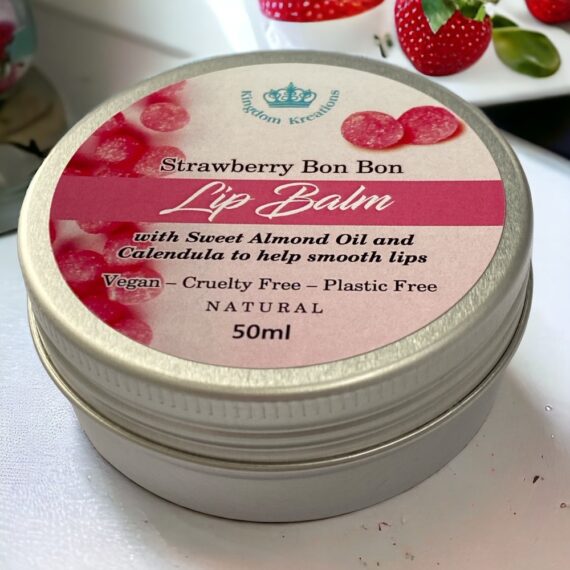 Strawberry Bon Bon Lip Balm – Natural 50ml