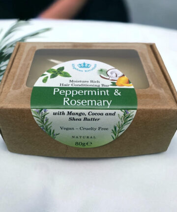 Natural Hair Conditioning Bar – Rosemary and Peppermint